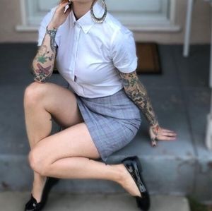 Oxford Button Up Short Sleeved Shirt